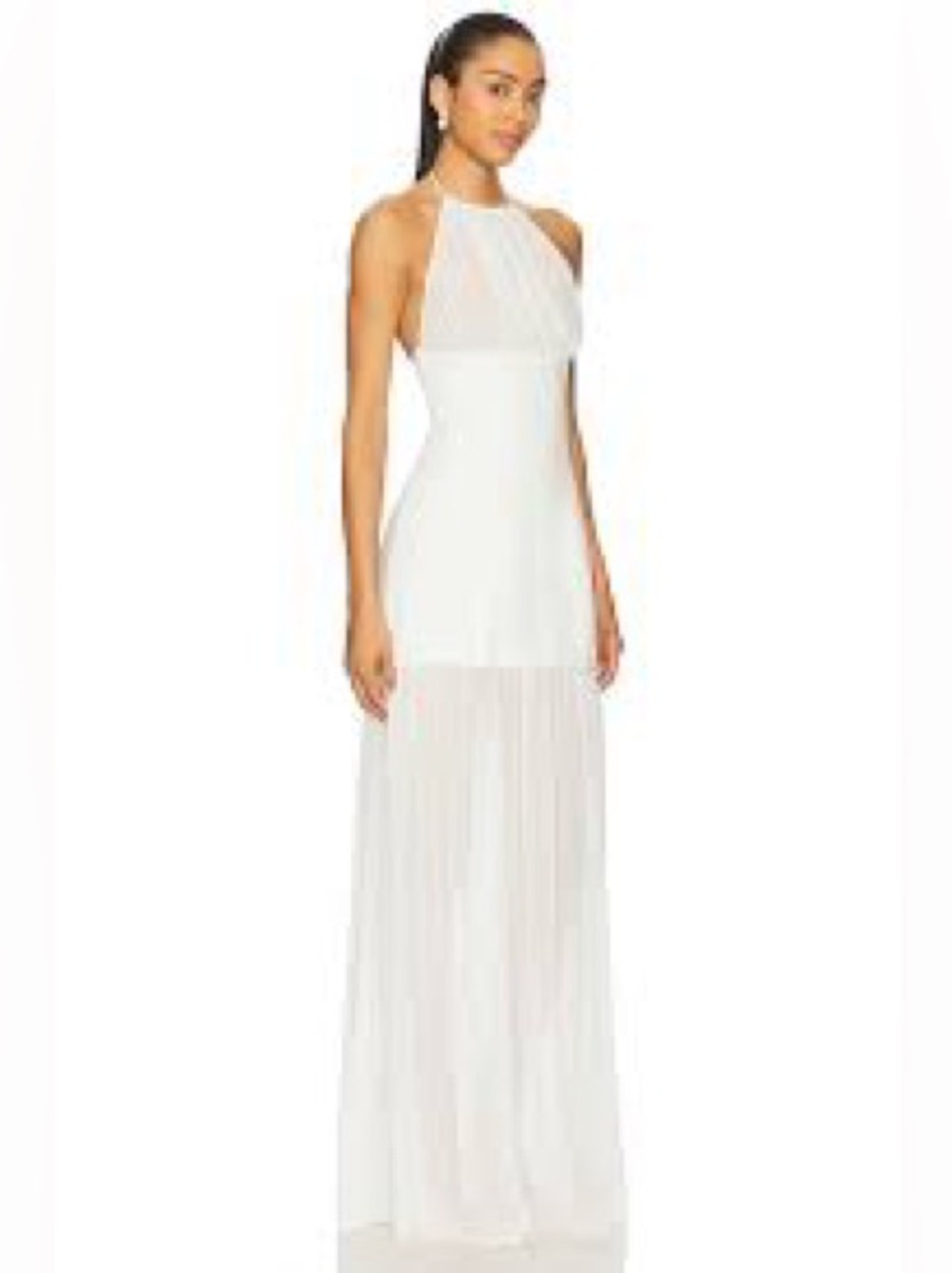 NWT women’s CAMILA COELHO x REVOLVE white Roquel Maxi Dress size small